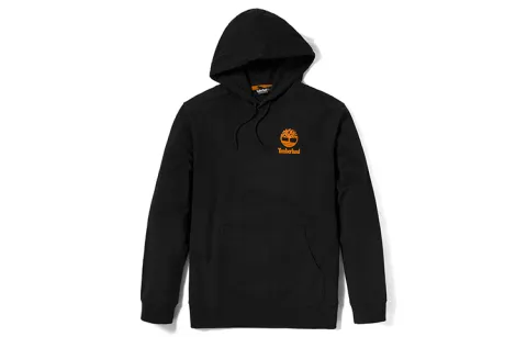Timberland Sweatshirts Men's Black Hooded Moderate Regular