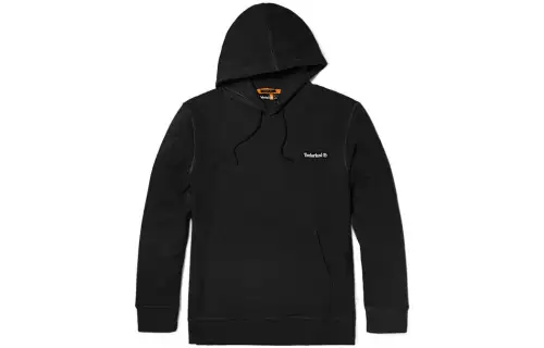 Timberland Sweatshirts Unisex Black Hooded Moderate Regular