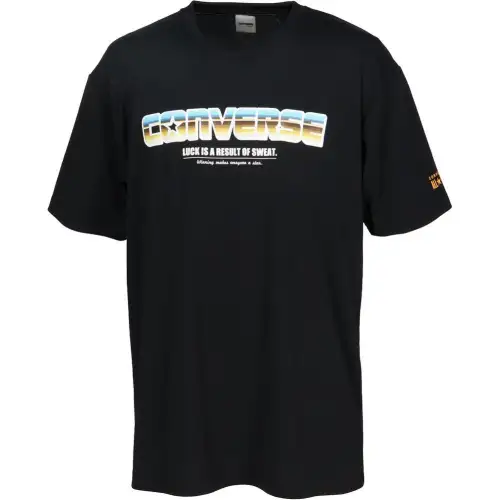 Converse T Shirts Unisex Black Crew Neck