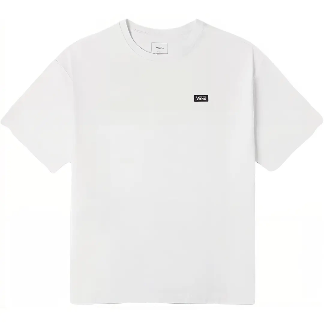Vans T Shirts Unisex White Crew Neck Moderate Straight Fit