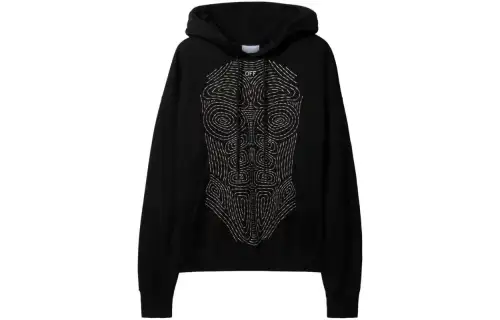 OFF-WHITE Body Stitch cotton hoodie