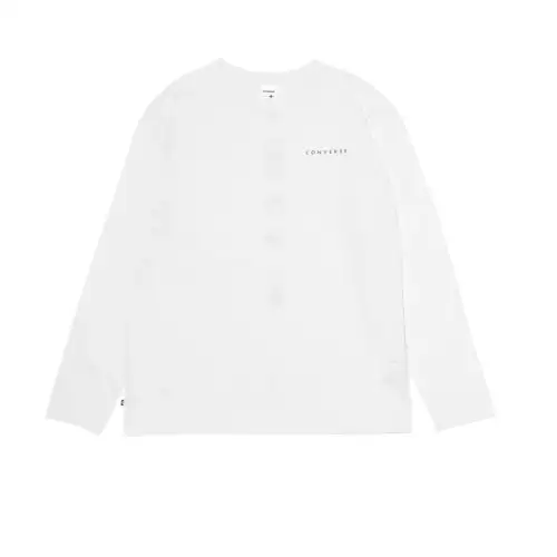 Converse T Shirts Men's White Crew Neck Moderate