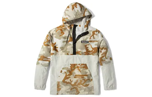 Timberland Sweatshirts Men's White Sand Camouflage Hooded Moderate Regular