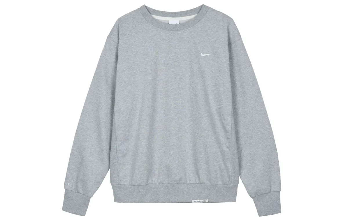 Nike Dry Sweatshirts Men's Gray Crew Neck Moderate Other