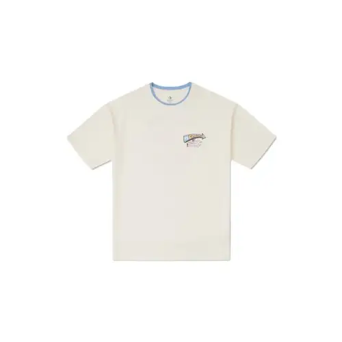 Converse T Shirts Men's Brown A01 Crew Neck