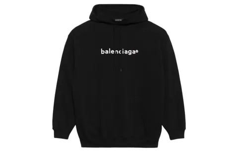 Balenciaga Sweatshirt Loose Fit Men's Black