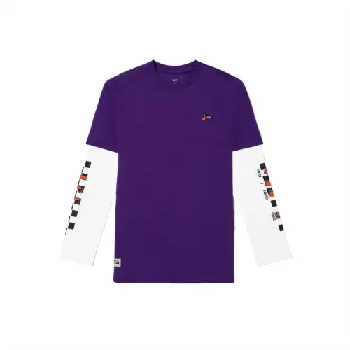 Vans TEE LS T Shirt Unisex Purple