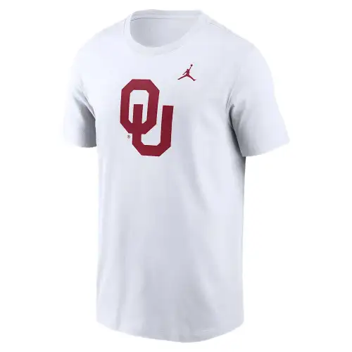 Jordan Oklahoma Sooners Primetime Logo Men's Nike College T Shirt