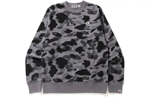 A BATHING APE Sweatshirts Men's Crew Neck Moderate Regular