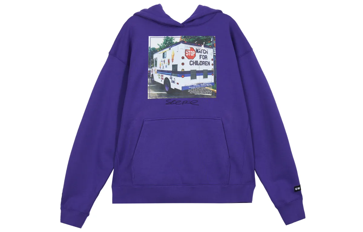 Jordan Chicago Crossover Series Sweatshirts Men's Purple Hooded Moderate Regular