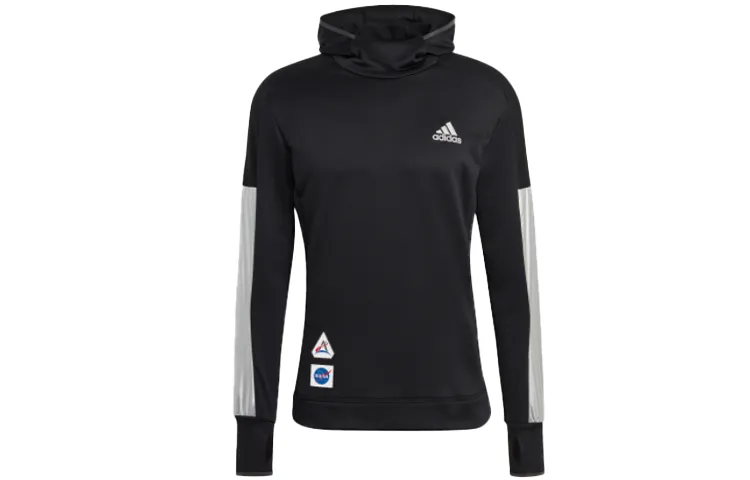 Adidas Sweatshirts Men's Black Stand Collar Moderate Straight Fit