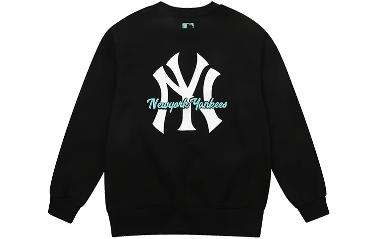 MLB Sweatshirts Unisex Black Crew Neck Moderate