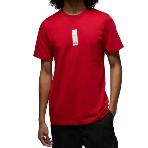 Jordan BRANDAJ1 SS25 T Shirt Men's School Team Red/White