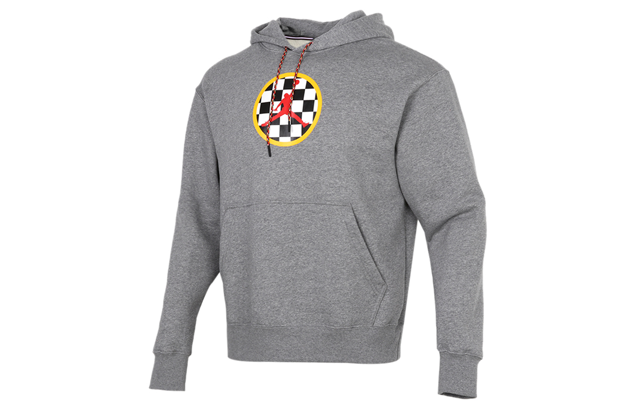 Jordan Sport DNA Sweatshirts Men's Gray Hooded Moderate Regular