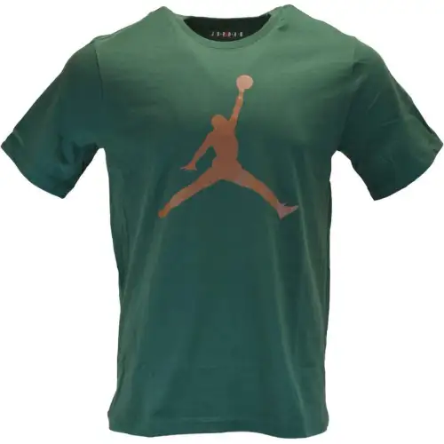 Jordan Apparel T Shirts Men's Green Crew Neck