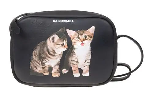Balenciaga Cow Leather Handbag, Shoulder Bag, Crossbody Bag Women's Black