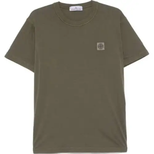 STONE ISLAND Compass Patch Crewneck T Shirt