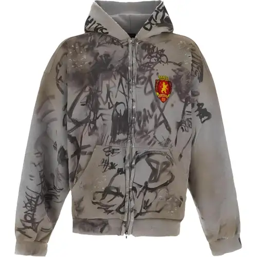 Balenciaga Scribbled Medium Fit Hoodie