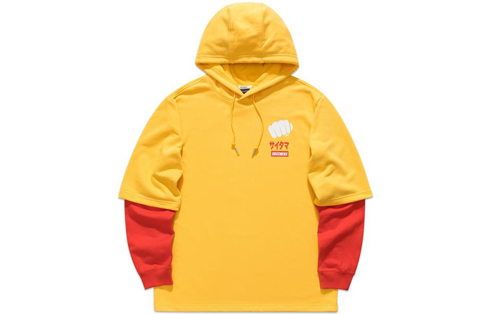 Skechers Skechers, retro sweatshirt for leisure for men and women, drawstring, American style