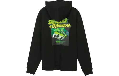 Skechers Sweatshirts Unisex Black 002K Hooded Moderate Regular