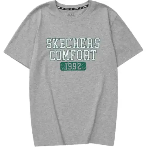 Skechers T Shirt Men's Medium Heather Gray