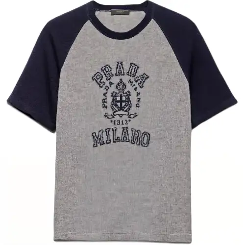 PRADA T Shirts Men's Multicolor Crew Neck