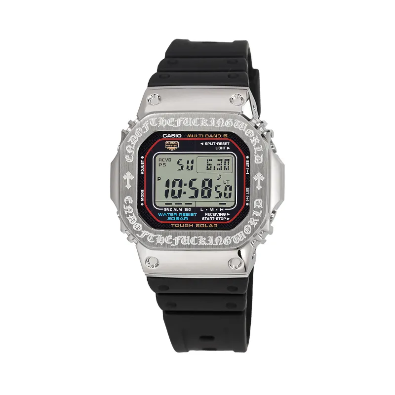 CASIO Custom Collection Solar Movement Resin Strap Watch Unisex Black Dial