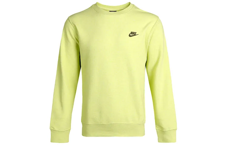 Nike Sweatshirts Men's Green Crew Neck Moderate Regular