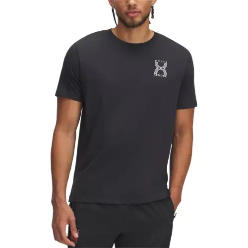 Under Armour SS25 T Shirt Men's Anthracite/White Quartz