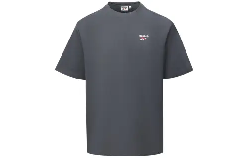 Reebok T Shirt Unisex Charcoal Black
