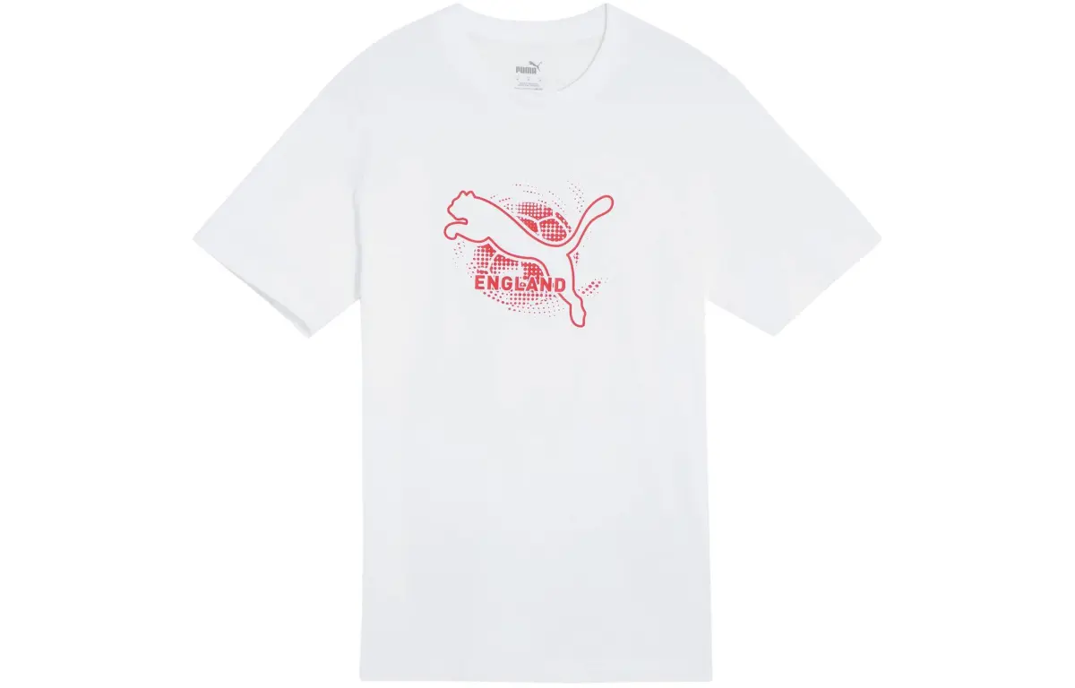 PUMA T-Shirts Men's White Crew Neck Moderate Other
