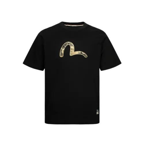 EVISU Short Sleeved T Shirts Men's Black