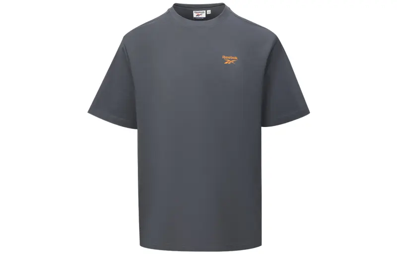 Reebok T Shirt Unisex Charcoal Black