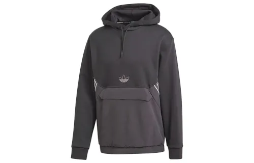Adidas Originals TLM 02 Sweatshirts Men's Black Hooded Moderate Regular