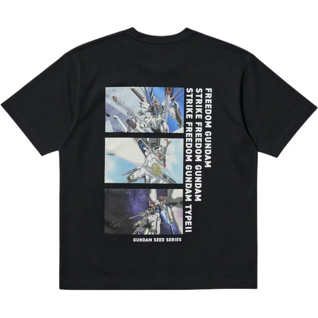 UNIQLO x JIDONGZHANSHIGAODA 45ZHOUNIAN,LIANMINGKUAN SS25 T Shirt Unisex Black