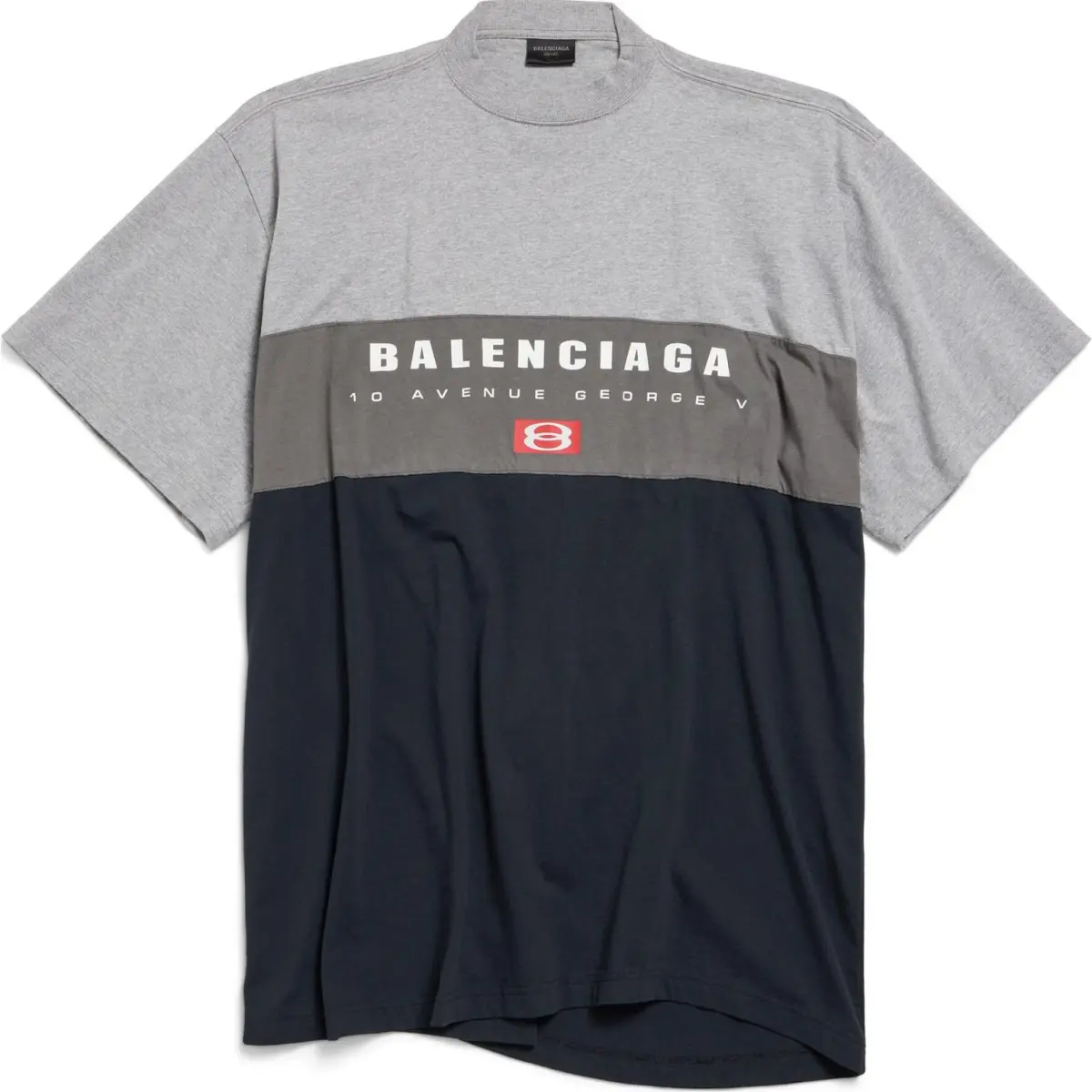 Balenciaga T Shirt Loose Fit Men's Gray