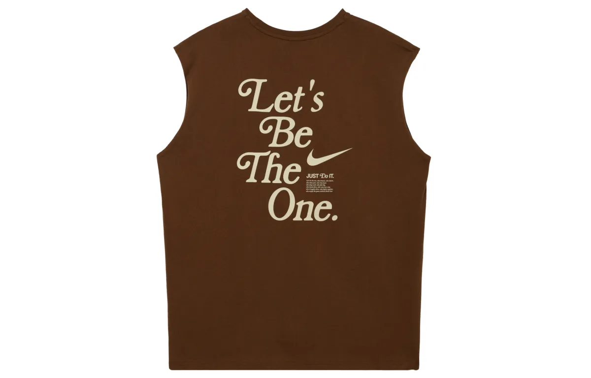 Nike T-Shirts Men's Cocoa Crew Neck Moderate