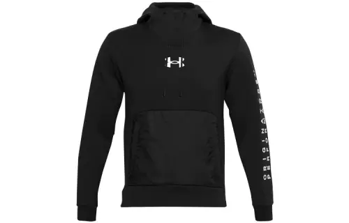 Under Armour Sportstyle Sweatshirts Men's Black Hooded Moderate Regular