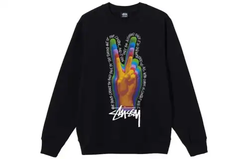 Stussy Sweatshirts Unisex Crew Neck Moderate Regular