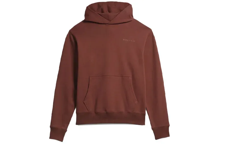 Adidas Originals BW BASICS HOOD Sweatshirts Unisex Dark Brown Hooded Moderate Straight Fit
