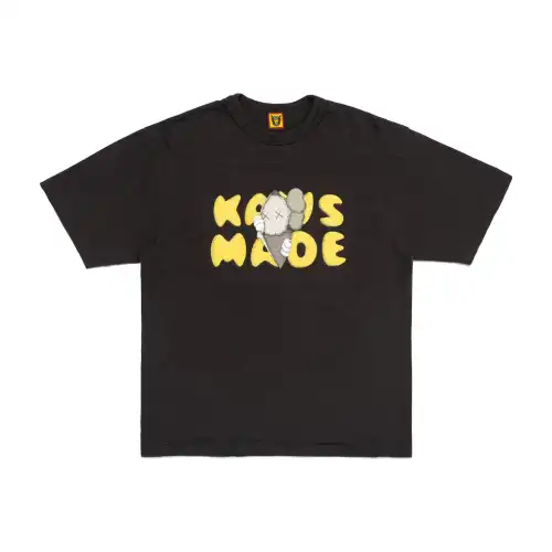 HUMAN MADE Short sleeve T-shirt with a round collar for men and women, print, with your logo imprint