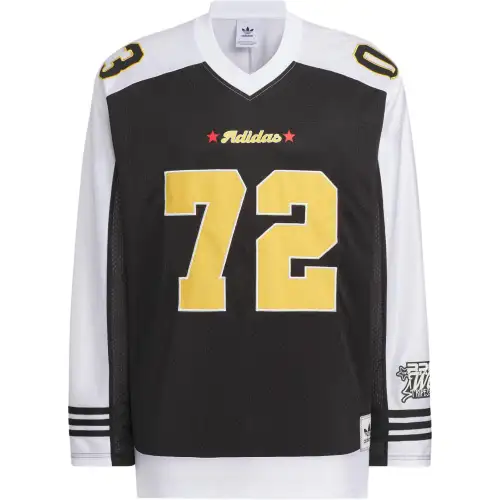 Adidas Originals RETRO B BALL BBRTR LS JERSEY T Shirt Unisex Black/White