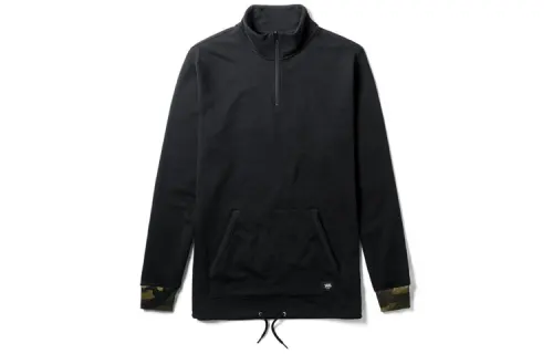 Vans Sweatshirts Men's Black Stand Collar Moderate Regular