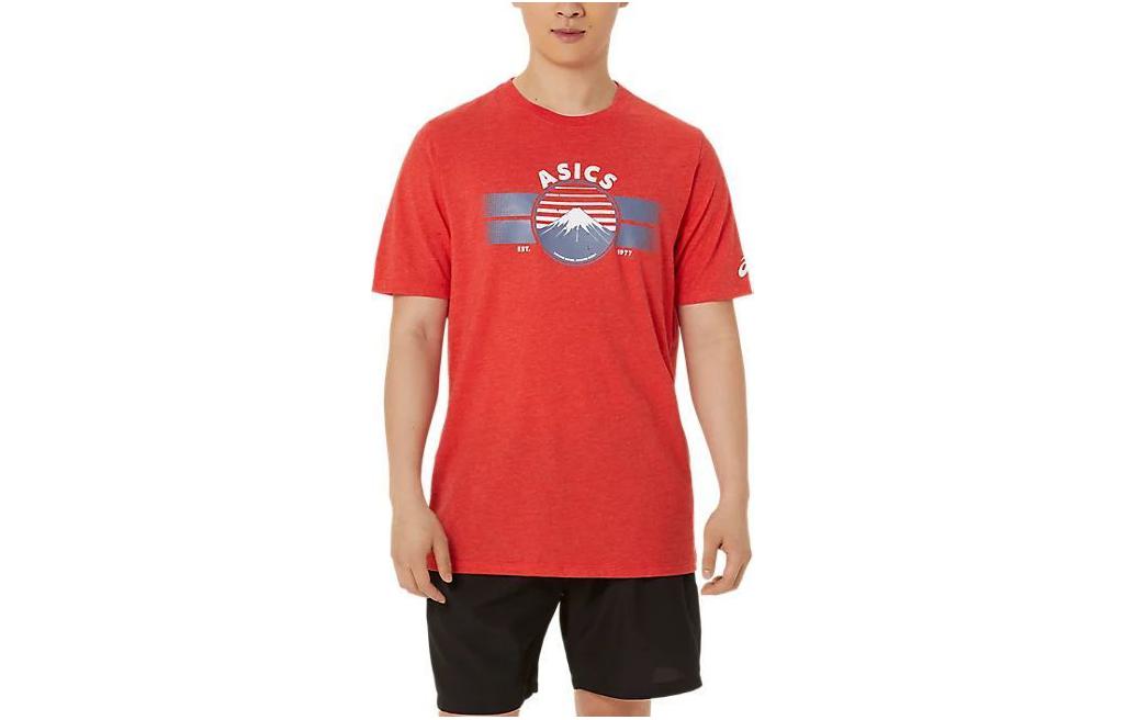 Asics Est 1977 Mtn Tee T Shirt Men's Red