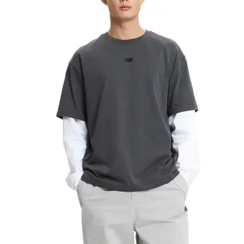 New Balance Uniessentialcenter T Shirt Men's Dark Gray