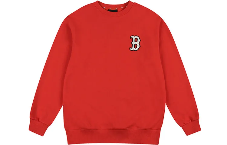 MLB Sweatshirts Unisex Red Crew Neck Moderate