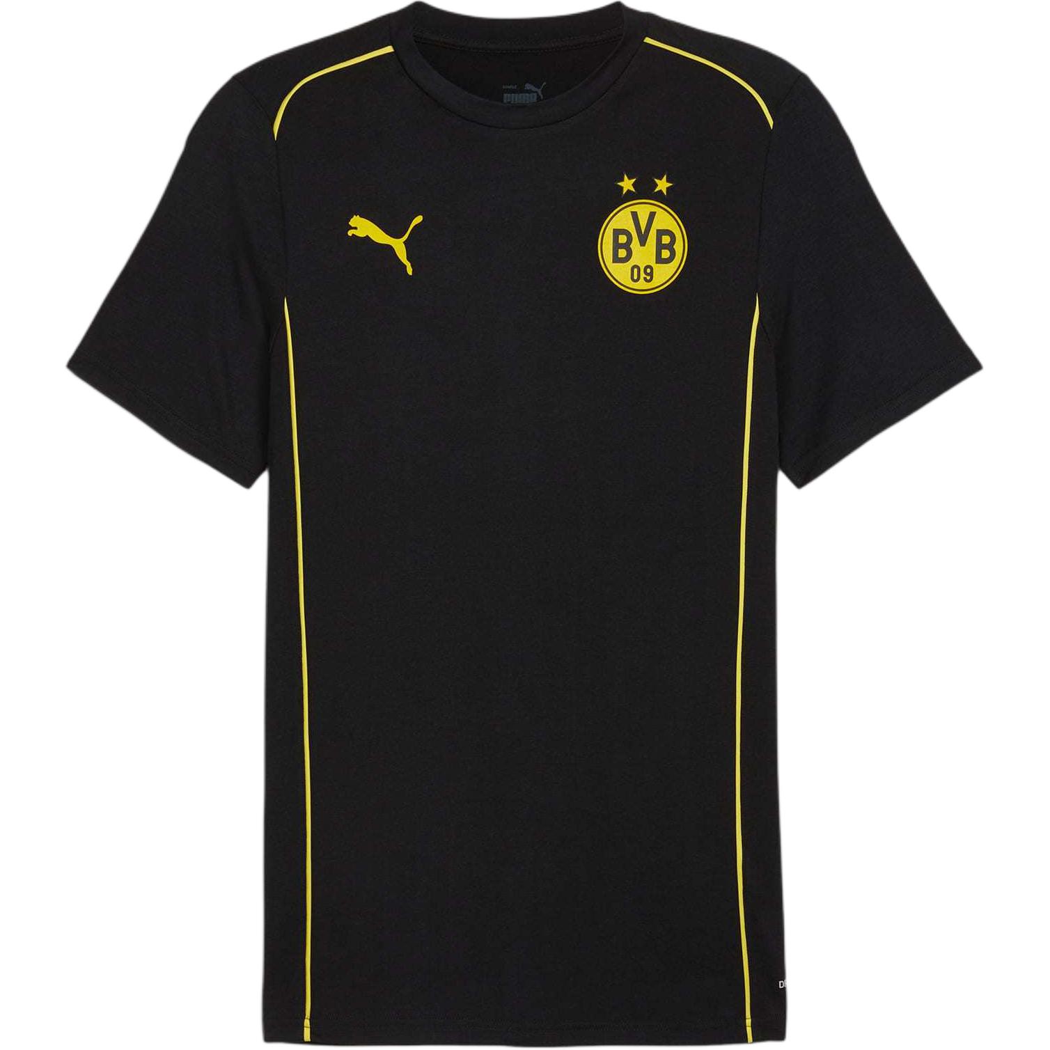 PUMA Borussia Dortmund SS24 T Shirt Men's Yellow Black