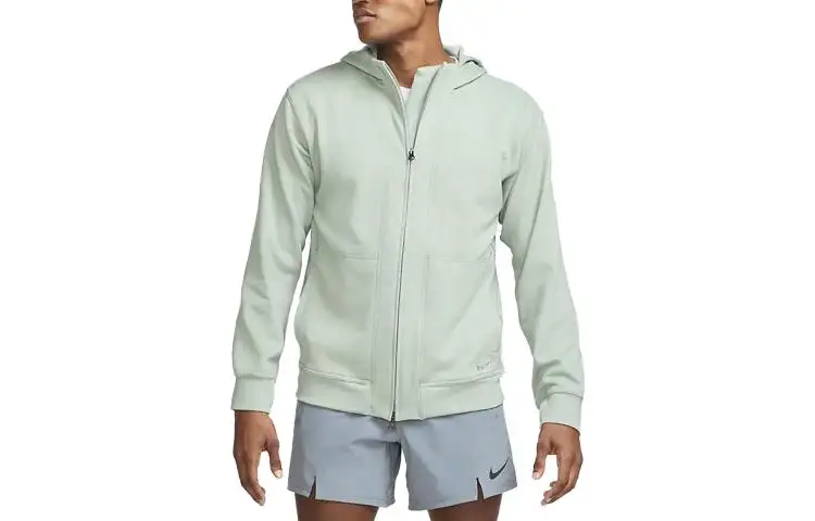 Nike Sweatshirts Men's Teal Hooded Moderate Cardigan