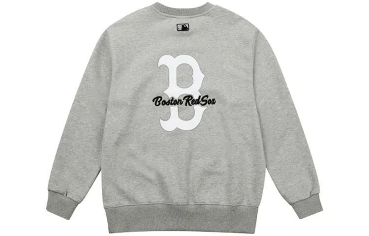 MLB Sweatshirts Unisex Gray Crew Neck Moderate Regular