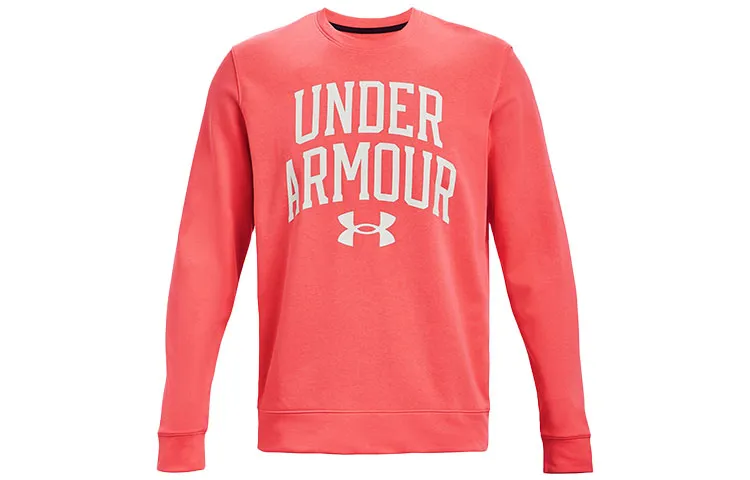 Under Armour Rival Sweatshirts Men's Venom Red Crew Neck Moderate Regular